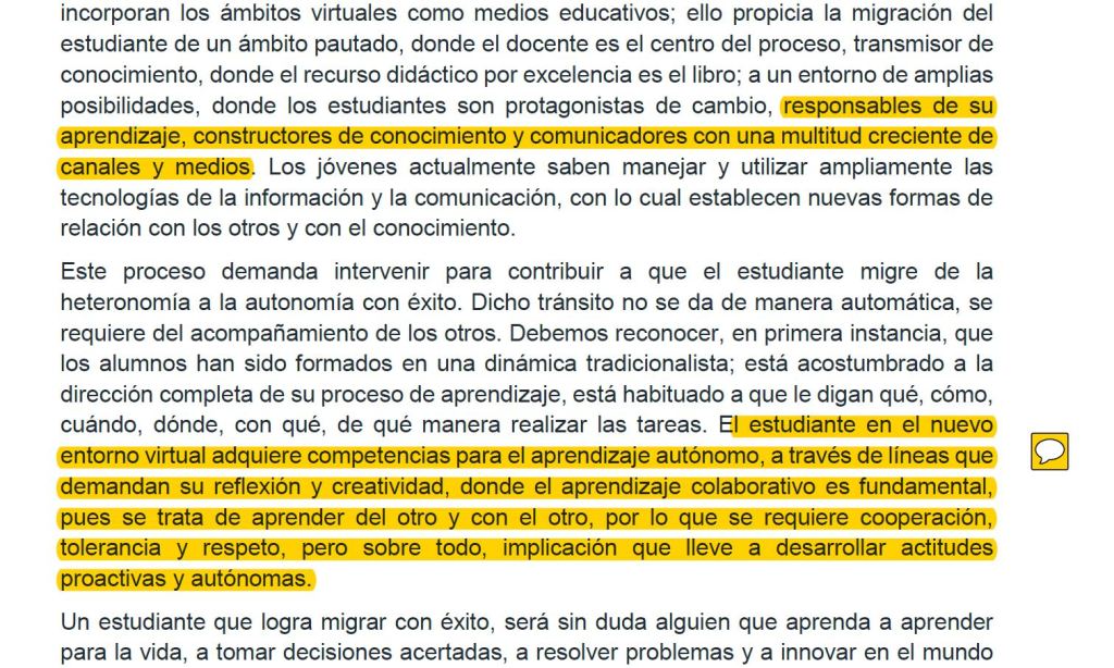 lectura con cometarios